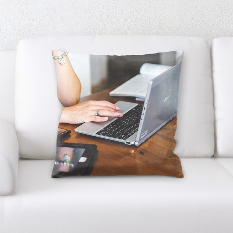 Microsuede Throw Pillow