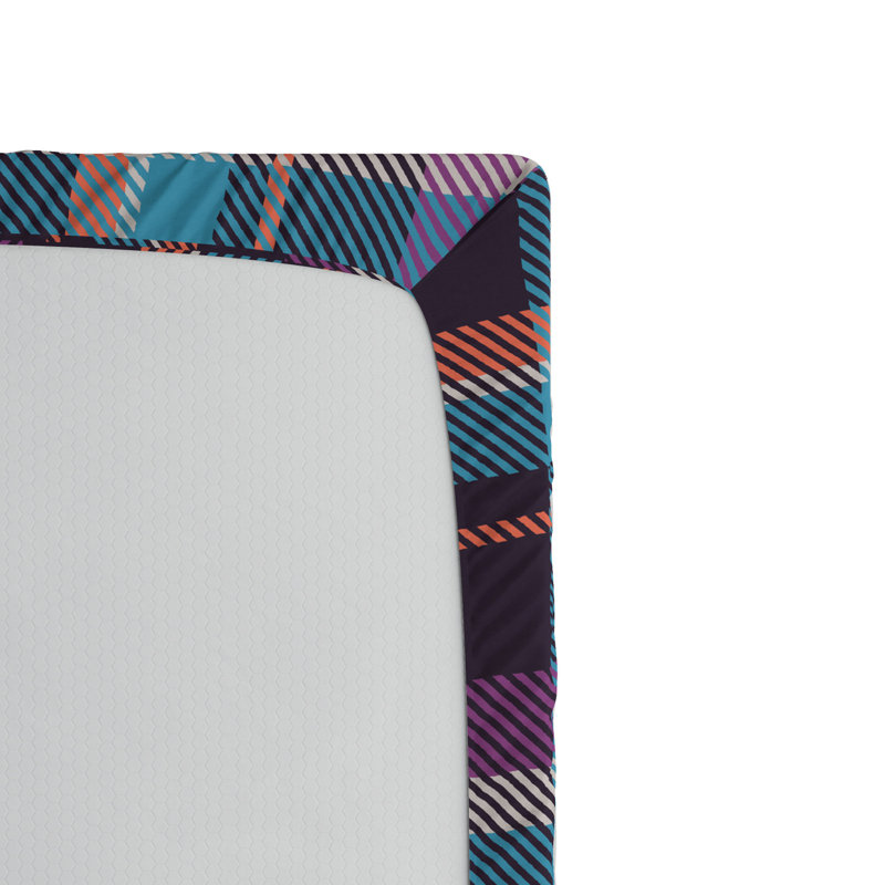 Microfiber Plaid Fitted Sheet, Twin XL Fitted Sheet