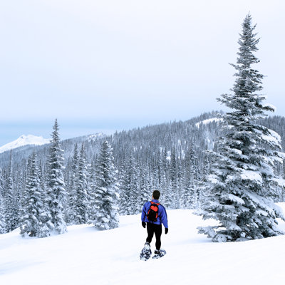 Man Winter Hiking by Sharply_Done