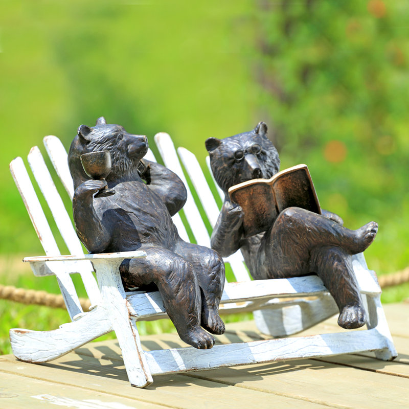 Figurine Hipster Bears on Bench