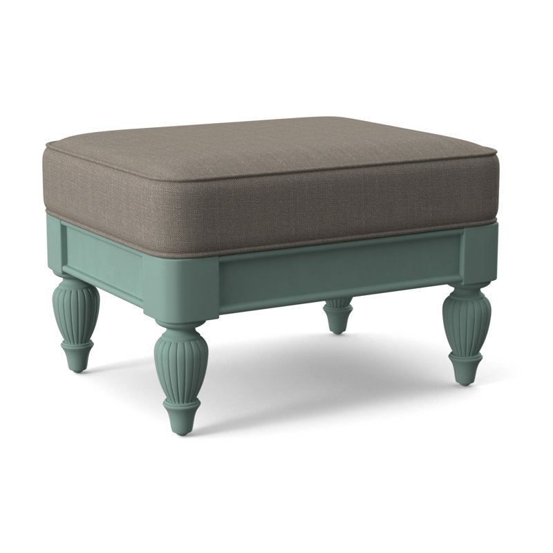 Grand View Ottoman, Stone Crypton Performance; 0884-83, Antique Black Finish