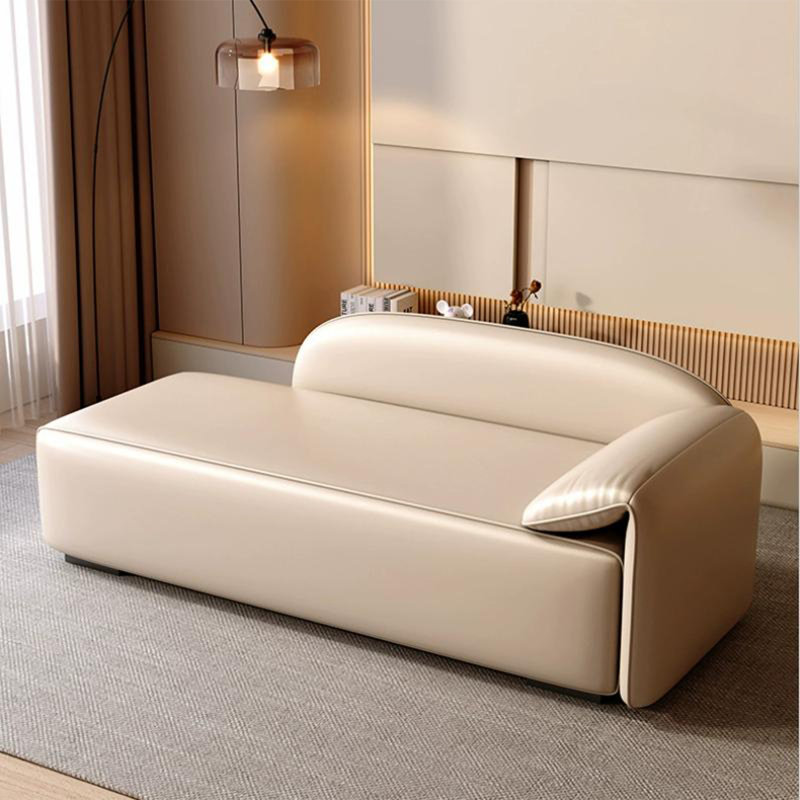 Banc avec revêtement, 21.65" H x 62.99" W x 19.69" D, Beige