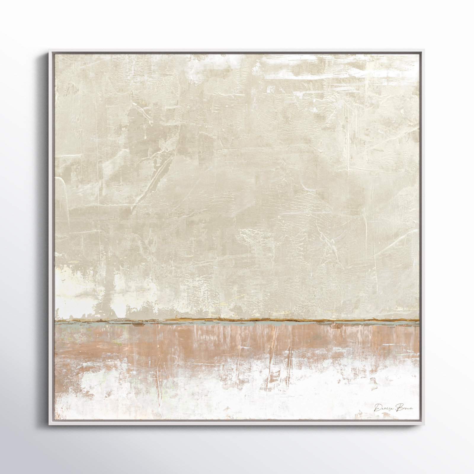 Delevan "Better Days II" Print, 46.5" H x 46.5" W, White