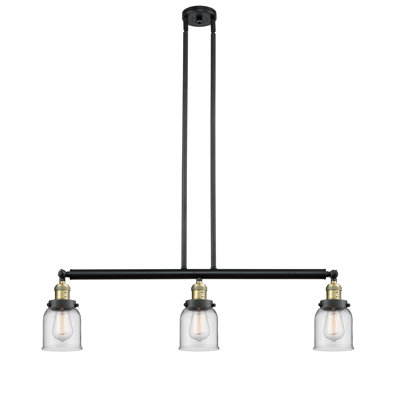 Luminaire suspendu linéaire à 3 lumières pour îlot de cuisine Tom