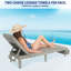 Housse pour chaise longue avec pochette, serviette de plage surdimensionnée 86 po x 32 po-1217794762-1248286491