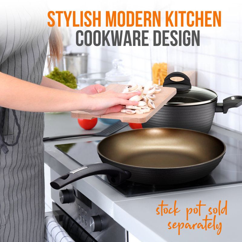 Nutrichef 8" Non Stick Aluminum Omelette Pan
