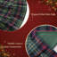 Jupe d'arbre de Noël 100% coton tartan avec bordure à volants