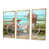 Toile avec cadre flottant or