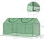 Maison de 4 pi x 2 pi avec housse en PE et fenêtres à enroulement, solution de jardinage intérieur et extérieur, protège des conditions difficiles, garde la chaleur, structure en acier robuste, coupe-vent, assemblage requis avec petite fermeture à glissière