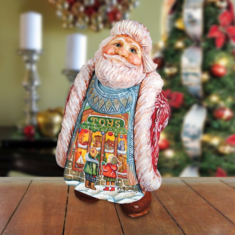Collection Fifere Santa regardant Derevo, H 6 po x l 5 po x P 3,5 po