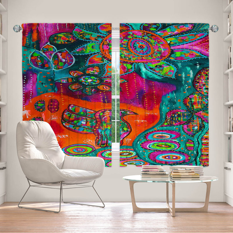 Room Darkening Curtain Pair, 40" W x 61" L