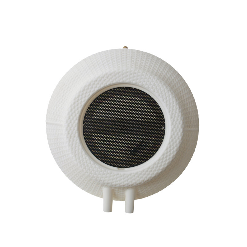 White Sand Wicker Texture 50 Gallon Rain Barrel