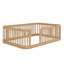 Structure de lit en bois avec clôture-1662728157