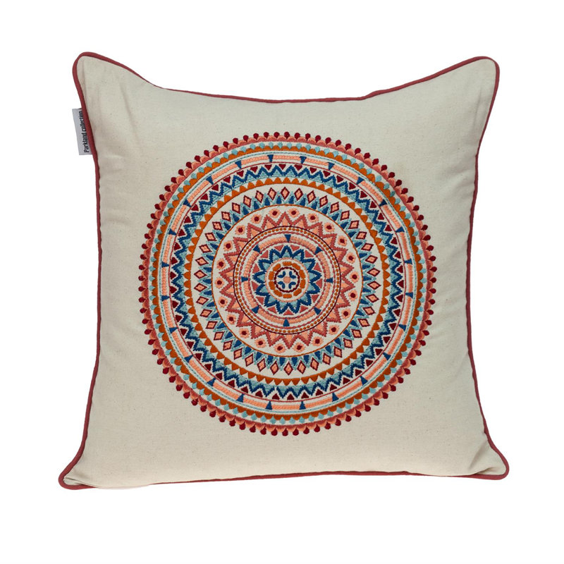 Parkland Collection Glibo Transitional Beige Throw Pillow