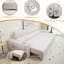 Siège inclinable électrique à 3 places avec stéréo, recharge sans fil et poche latérale. Profondeur personnalisable, modes de contrôle doubles, éclairage d'ambiance. Parfait pour faire la sieste dans le salon d'un canapé gris