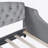 Modern Luxury Tufted Button Daybed,,Gray