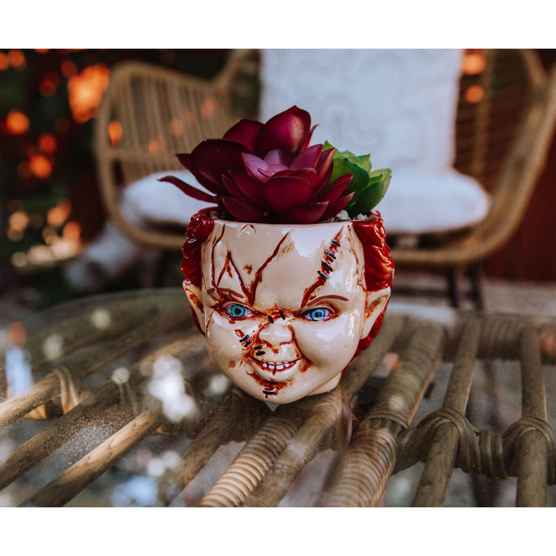 Mini pot à fleurs en céramique 3 pouces Child's Play Chucky