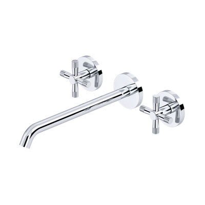 Amahle Wall Mount Tub Filler Trim with C-Spout