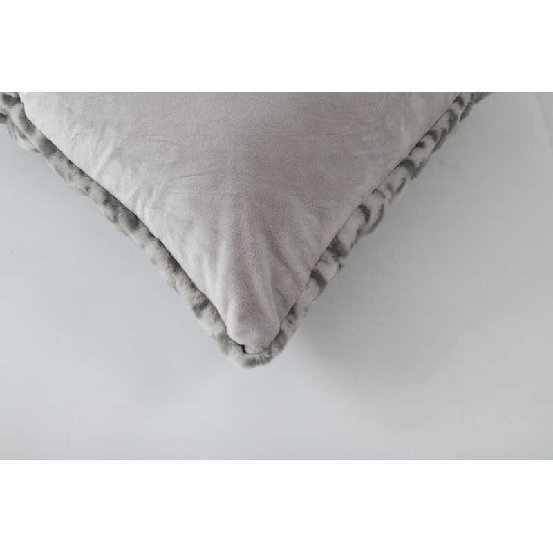 Housse de coussin Amore, gris