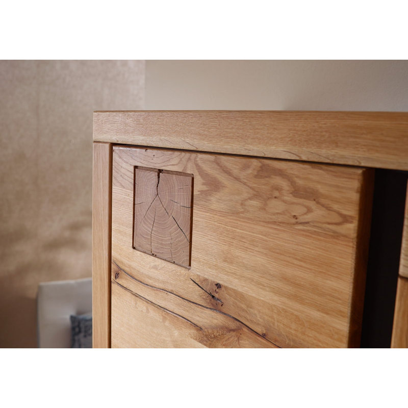 Villanders 1 Door Sliding Wardrobe, Natural