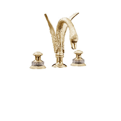Swan Widespread Bathroom Faucet with Drain Assembly