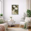 Art floral botanique blanc doux, photos de salon, impression sur toile encadrée-847232569-847232570