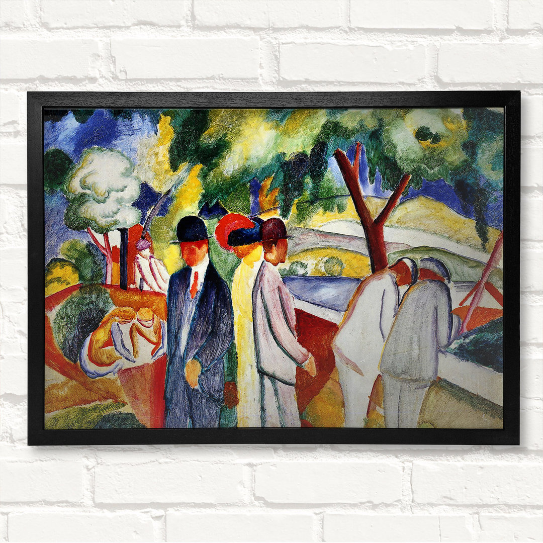 Großer heller Spaziergang von August Macke - Druck