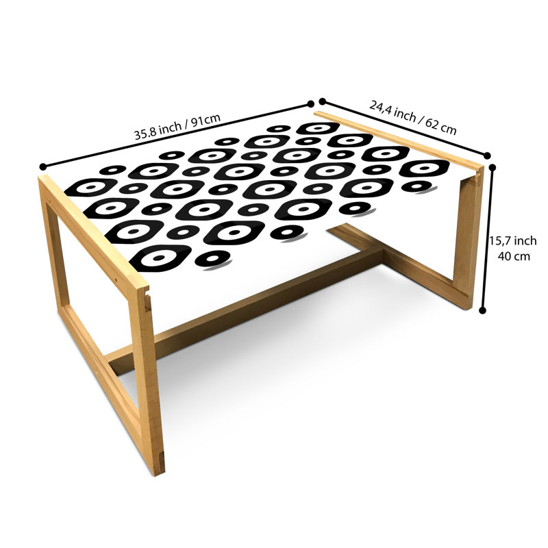 Jadaria Sled Coffee Table, 40cm H x 91cm W x 62cm D
