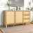 Rattan Sideboard Buffet Cabinet with 2 Doors, 3 Drawers, and Storage for Living, Dining, or Kitchen