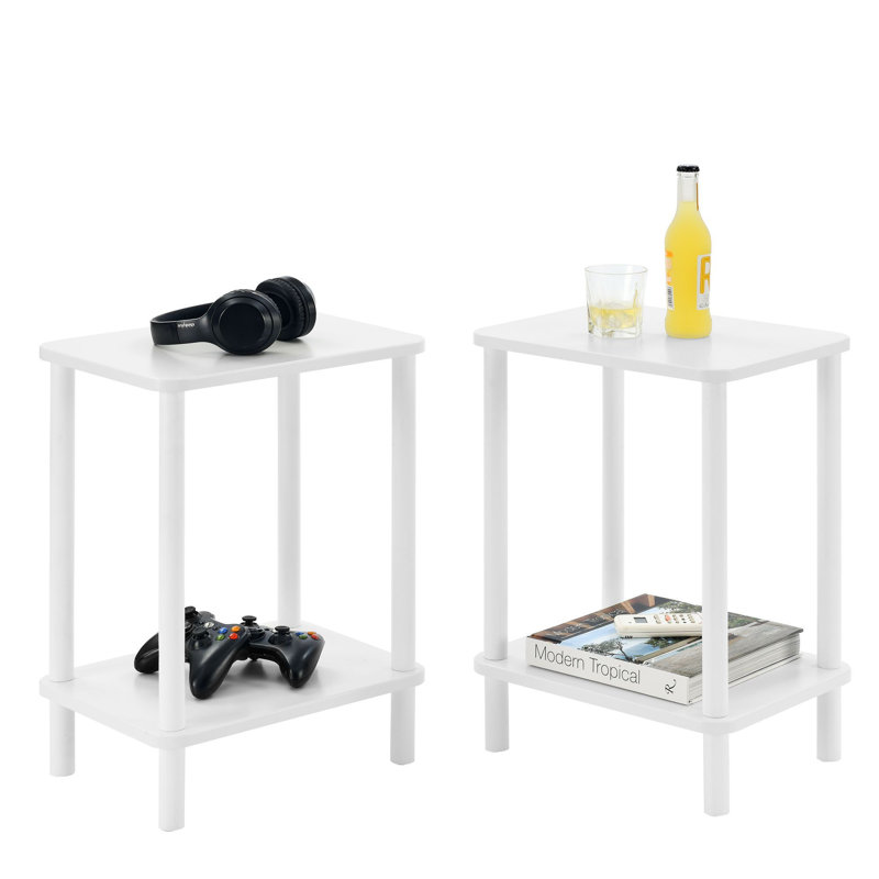 Darlys 15.75'' W Nightstand, White, White