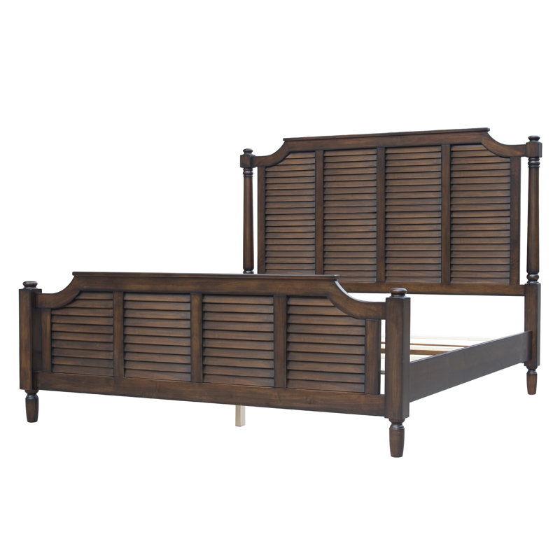 Tyntesfield Solid Wood Panel Bed, King