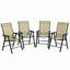 Chaises de jardin pliantes, chaises de salle à manger empilables, chaises pliantes d'extérieur, chaises de jardin (chaise 4 pièces)-133706911