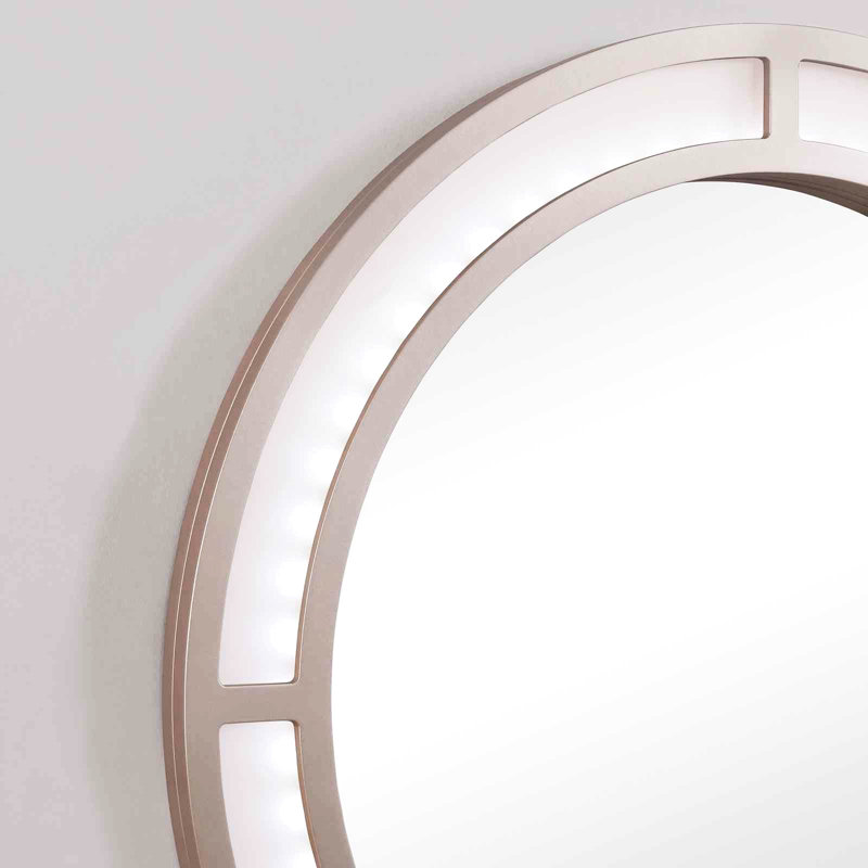 Meuble-lavabo 1 pièce Blush, miroir de 3 m, éclairage à DEL, bois massif, tiroirs de rangement avec tabouret rembourré pour l'espace de la chambre à coucher
