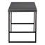 Bureau d'ordinateur 48 po Modern Contemporary Contemporary Office - Bureau en stratifié gris et métal noir | Idée cadeau-1327268247