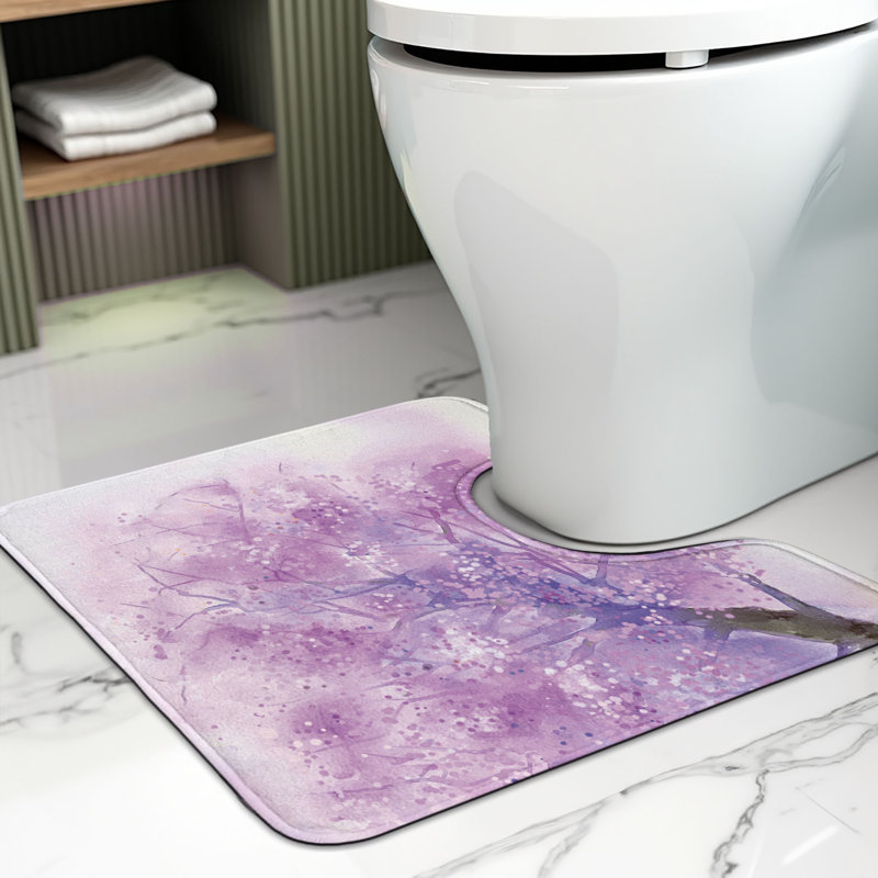 Tapis de salle de bain en mauve mauve 20 po mauve