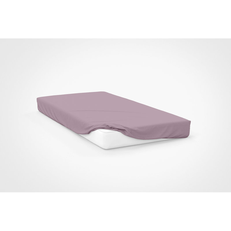 Sateen Fitted Sheet, Single (3'), Mulberry