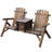 Gwen Solid Wood Double Adirondack Chair with Table