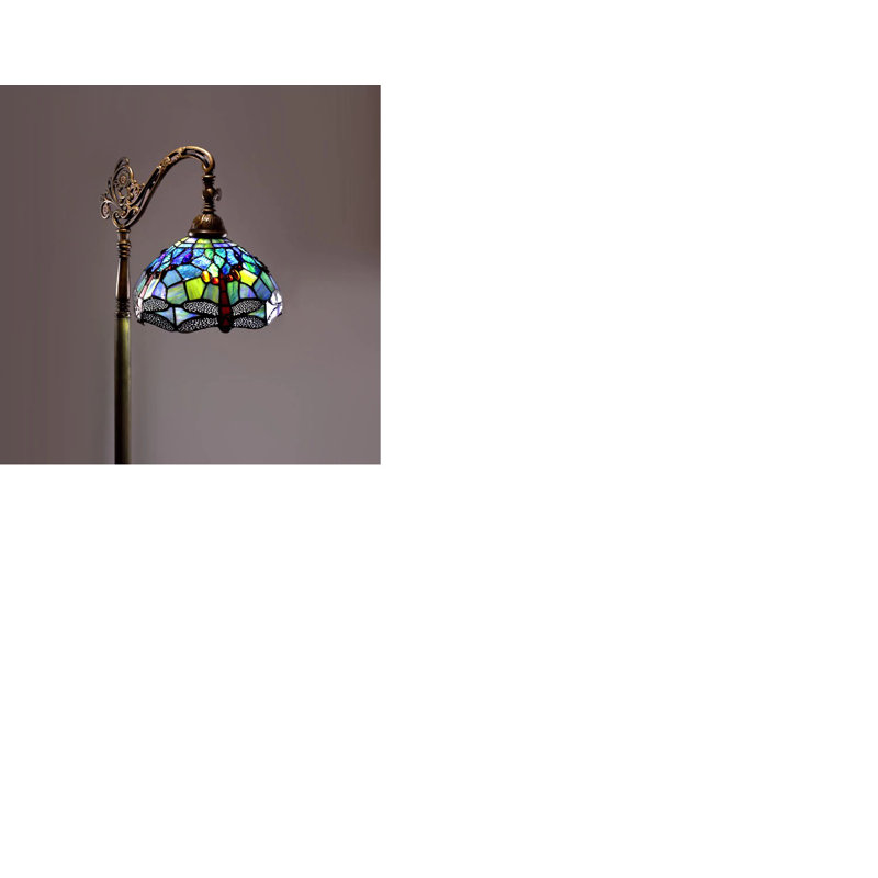 Washingtonville 61'' Bronze Arched Floor Lamp