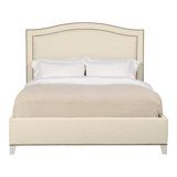 Caroline/Casey Queen Upholstered Low Profile Panel Bed