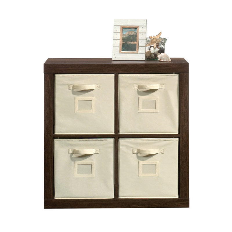 4-Cube Organizer, Brown finish