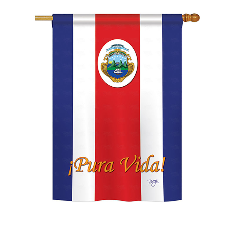 Patriotic Multi-Color Polyester Rectangular Garden Flag 13" x 18.5"
