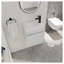 Meuble-lavabo mural 18 po avec lavabo en résine blanche et porte d'armoire à fermeture en douceur 18 po-1356540775-1356540817