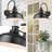 16 Inch Dome Large Dusk To Dawn Sensor Outdoor Barn Light Farmhouse Outdoor Wall Sconce (Black+White, 16” Dome-1Pack)-1116757874-1116757886