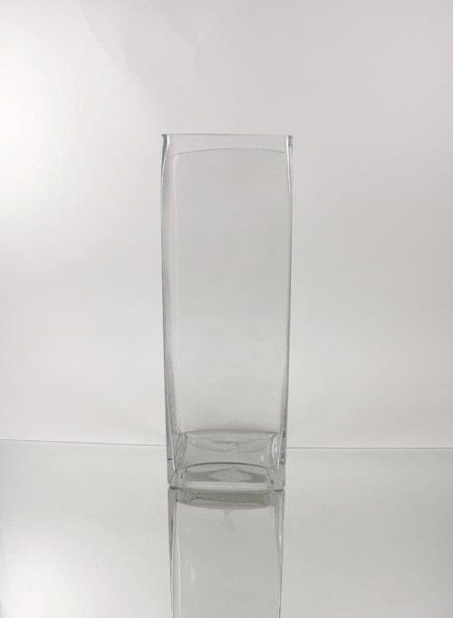 Kelsie Handmade Glass Table Vase, 16" H x 6" W x 6" D