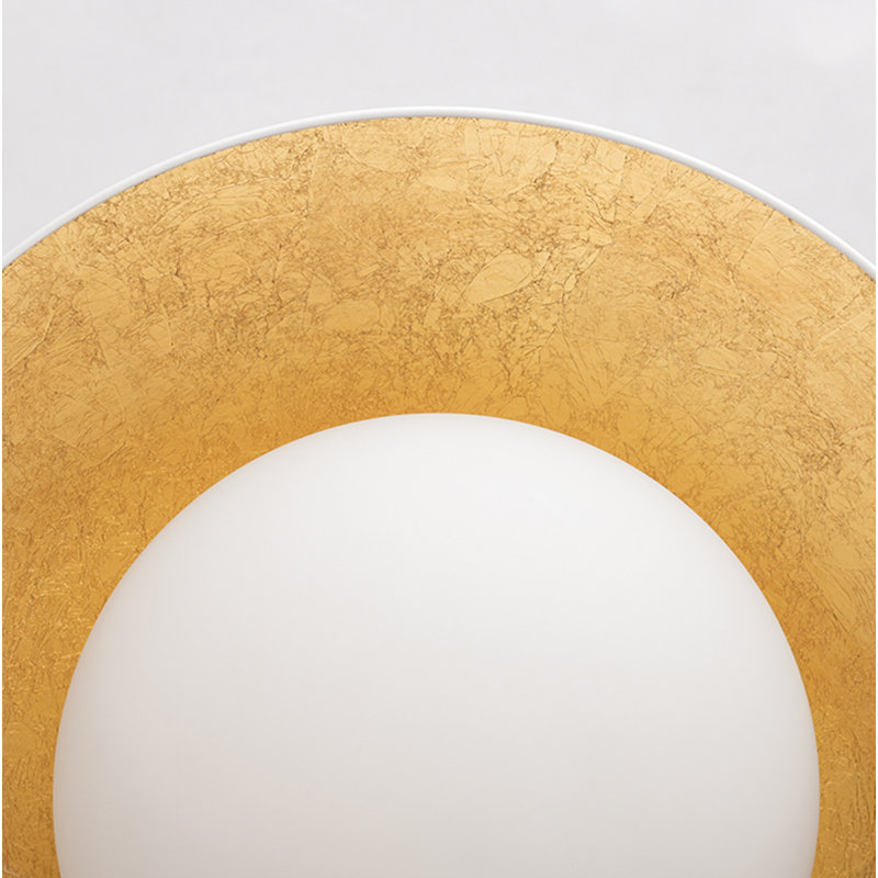 Jason Flush Mount, White Lustro, 4'' H x 6.75'' W x 6.75'' D