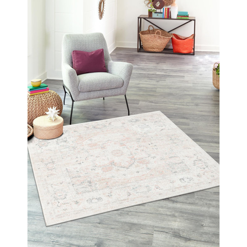 Hagood Oriental Indoor Rug, Square 5'3"