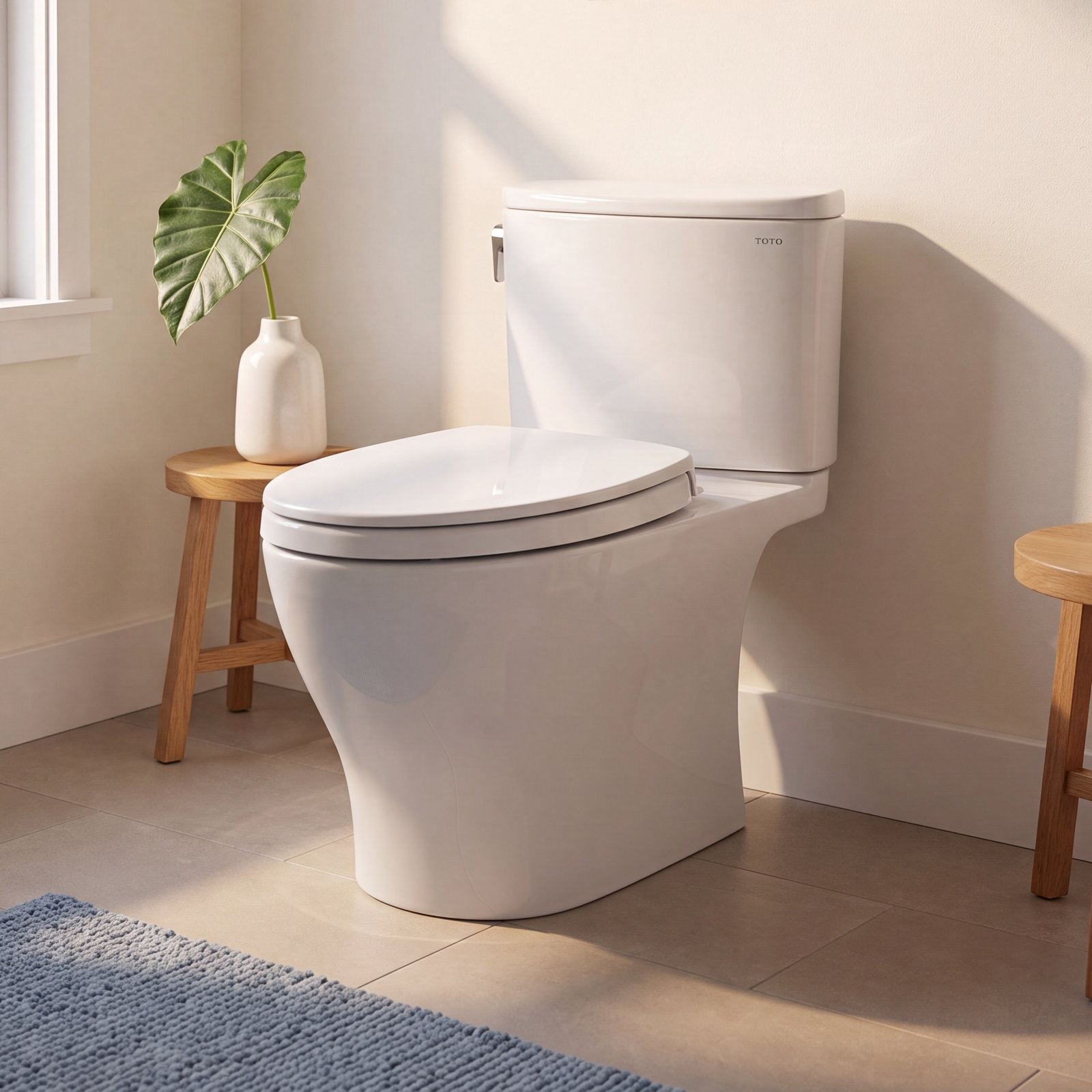 Aquia® IV Dual-Flush 2-Piece Toilet, Cotton, Left