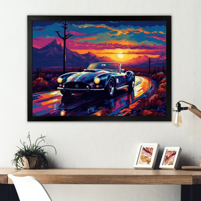 Nazeeh " Blue And Purple Vintage Car Charisma "