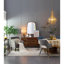 16X16x23.5" Grey And Silver Brushed Table Lamp (Lamp Shade Assembly Required)