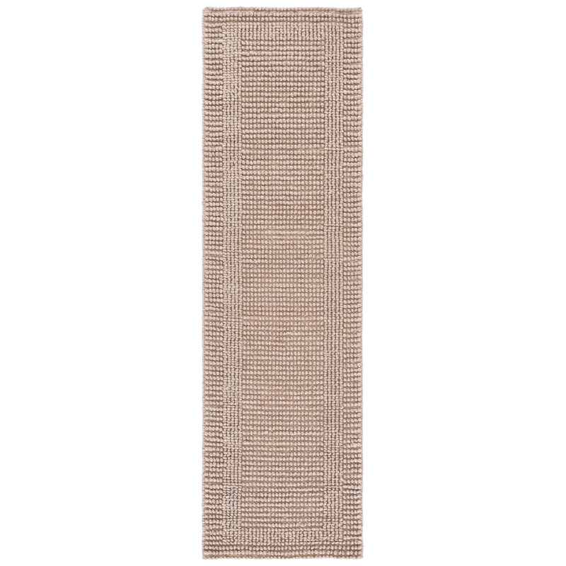 Natura Hand Woven Wool; Cotton; Recycled P.E.T Solid Color Indoor Rug, Runner 2'3" x 8'
